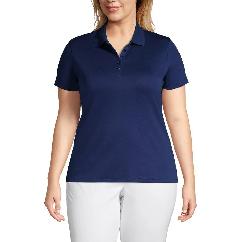 Lands End Women's Plus Size Supima Cotton Polo Sz 2X - Picture 3 of 11